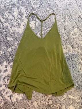 lululemon athletica Olive Green T-Back Tank